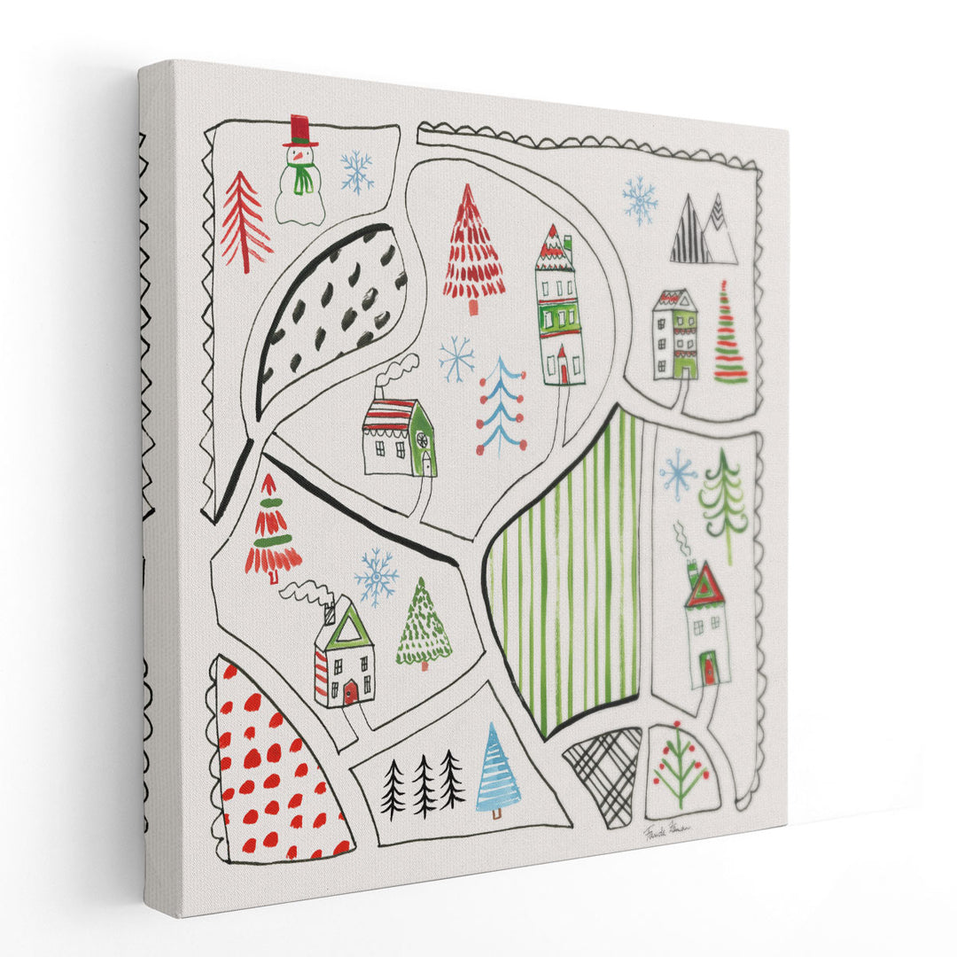 Neighborhood Holiday VI - Canvas Print Wall Art