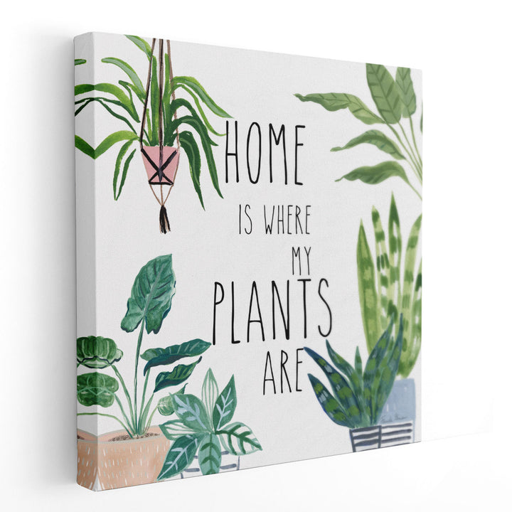 Plant Home II - Canvas Print Wall Art