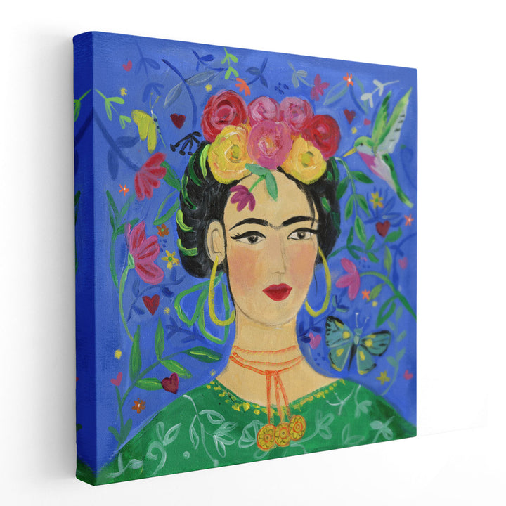 Frida Blue - Canvas Print Wall Art