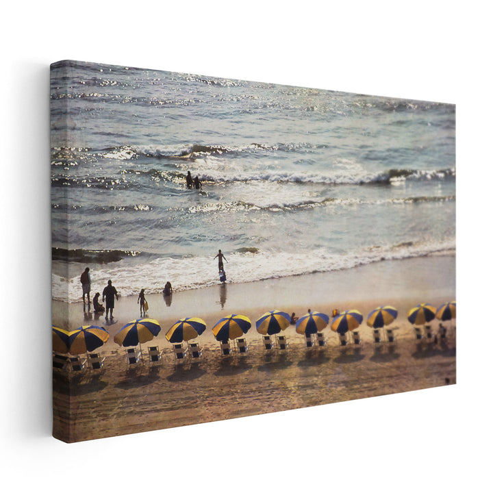 A Day at the Beach - Canvas Print Wall Art