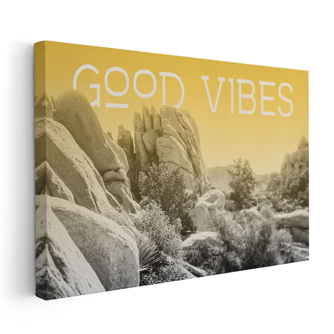 Ombre Adventure I Good Vibes - Canvas Print Wall Art