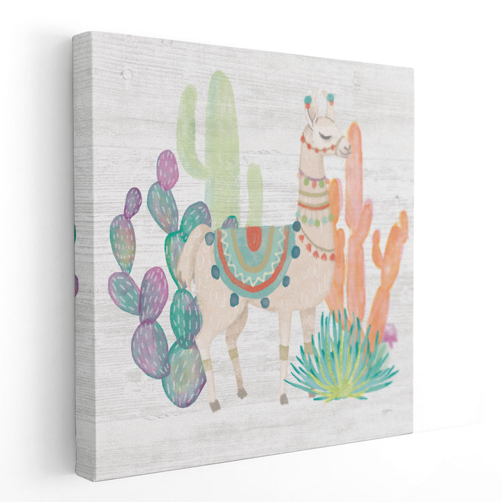 Lovely Llamas II - Canvas Print Wall Art