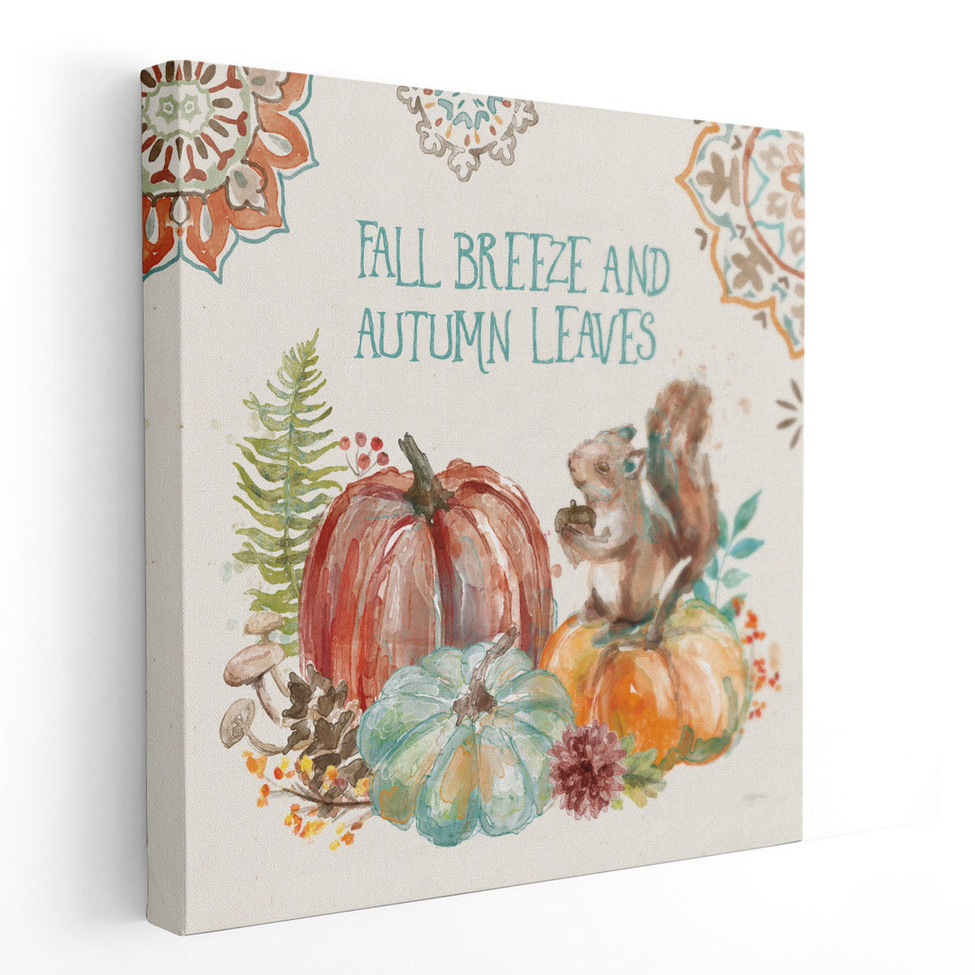 Autumn Friends IV - Canvas Print Wall Art