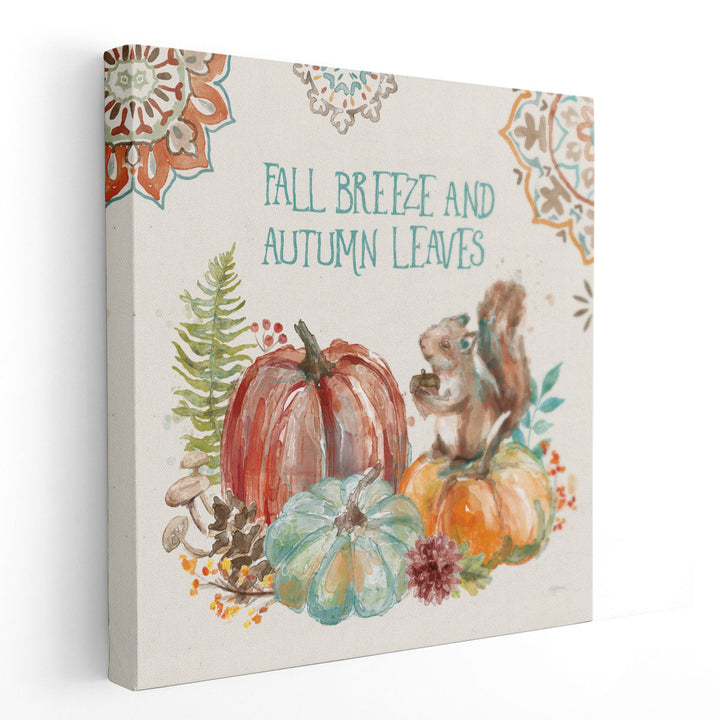 Autumn Friends IV - Canvas Print Wall Art