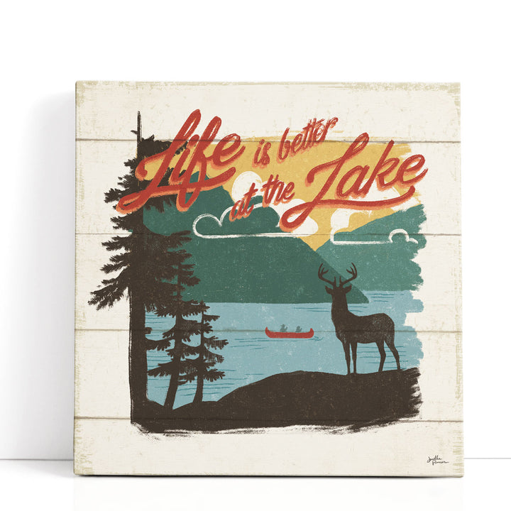 Vintage Lake IV- Canvas Print Wall Art