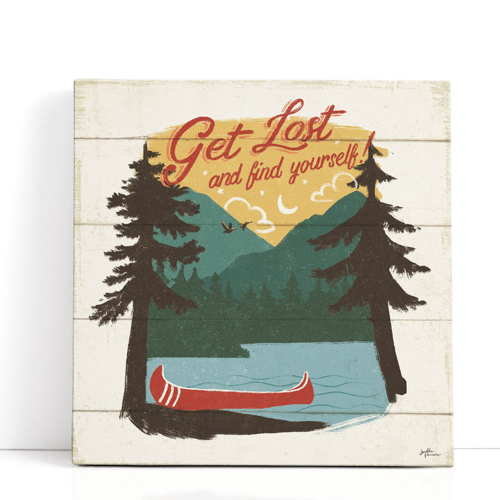 Vintage Lake V- Canvas Print Wall Art