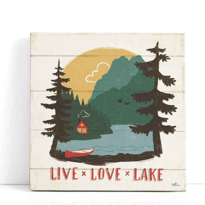 Vintage Lake VII - Canvas Print Wall Art