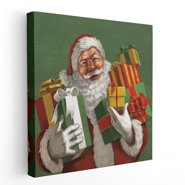 Holiday Santa IV- Canvas Print Wall Art