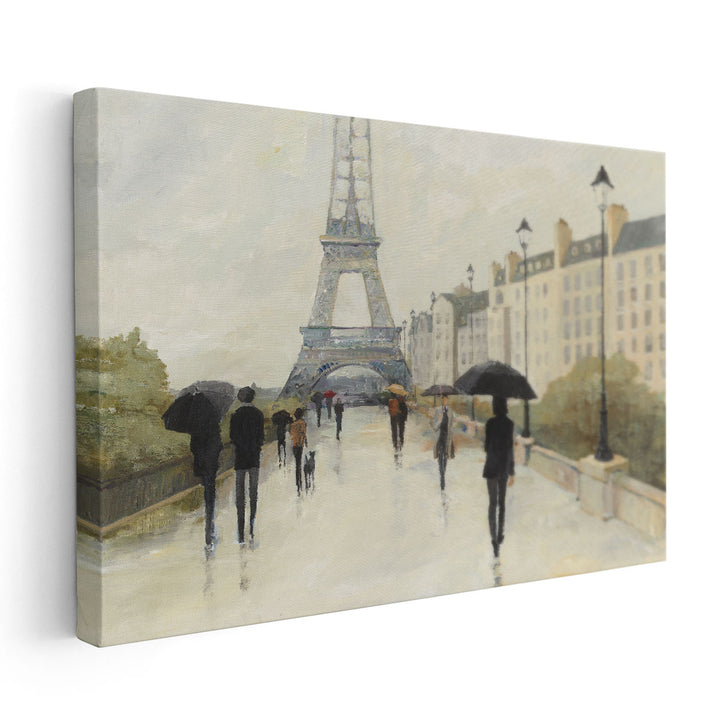 Eiffel in the Rain - Canvas Print Wall Art