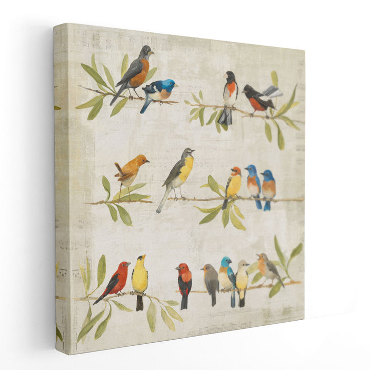 Adoration of the Magpie Music - Canvas Print Wall Art