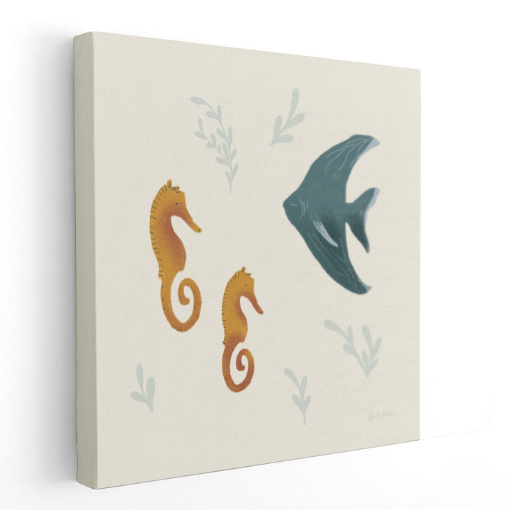 Ocean Life Seahorses - Canvas Print Wall Art