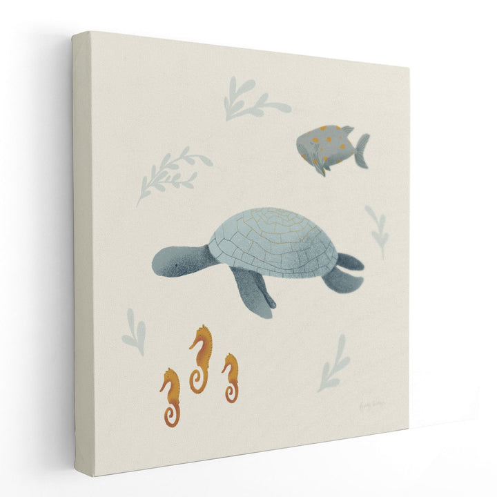 Ocean Life Sea Turtle - Canvas Print Wall Art