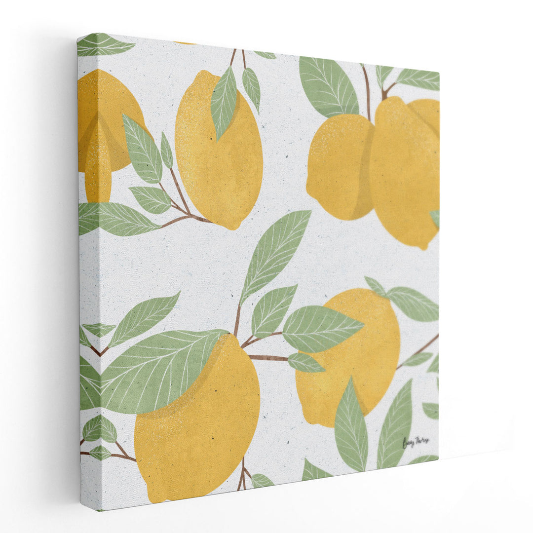 Fruity Cocktails Pattern II - Canvas Print Wall Art