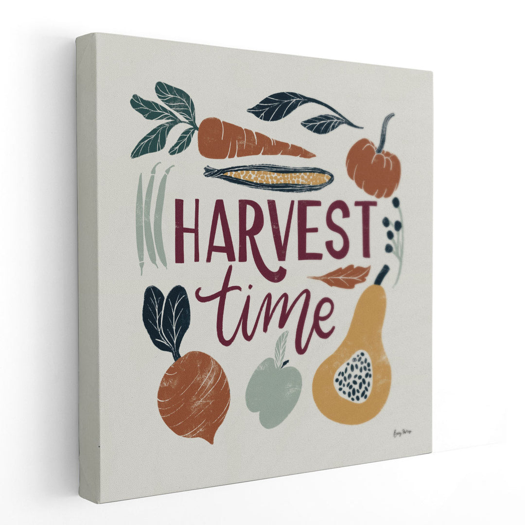 Harvest Lettering I - Canvas Print Wall Art