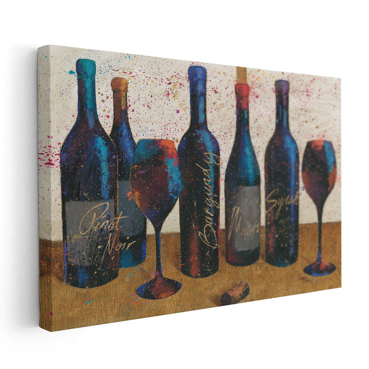 Wine Splash Light I - Canvas Print Wall Art