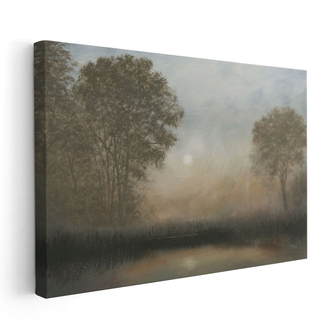 Moon At Dusk - Canvas Print Wall Art