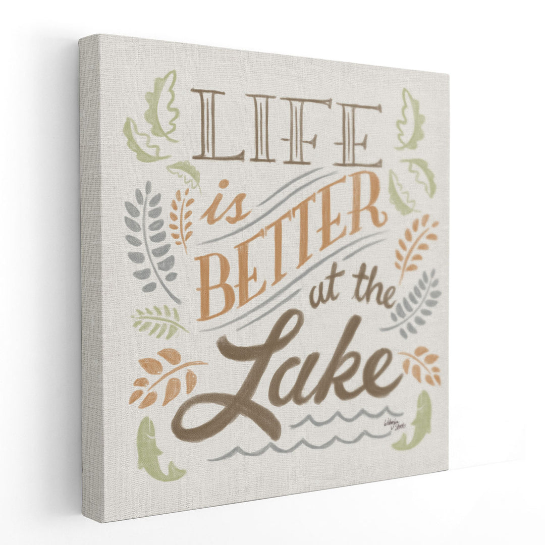 Lake Life I Green - Canvas Print Wall Art