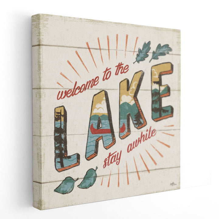 Vintage Lake II - Canvas Print Wall Art