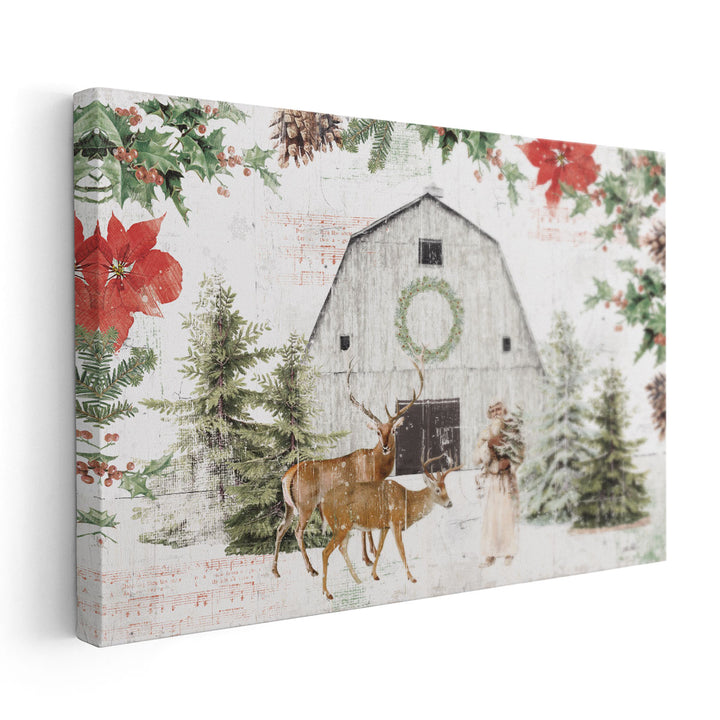 Wooded Holiday I - Canvas Print Wall Art