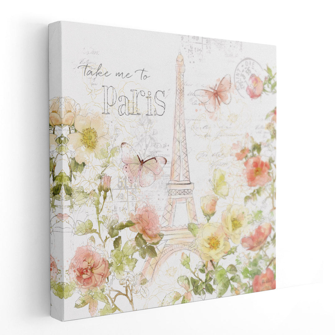 Painting Paris II - Canvas Print Wall Art