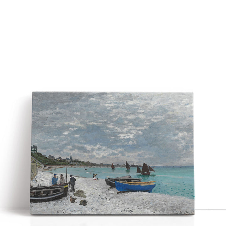 The Beach at Sainte-Adresse, 1867 - Canvas Print Wall Art