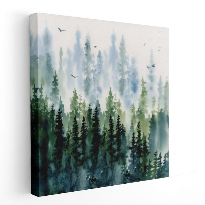 Evening Treeline - Canvas Print Wall Art