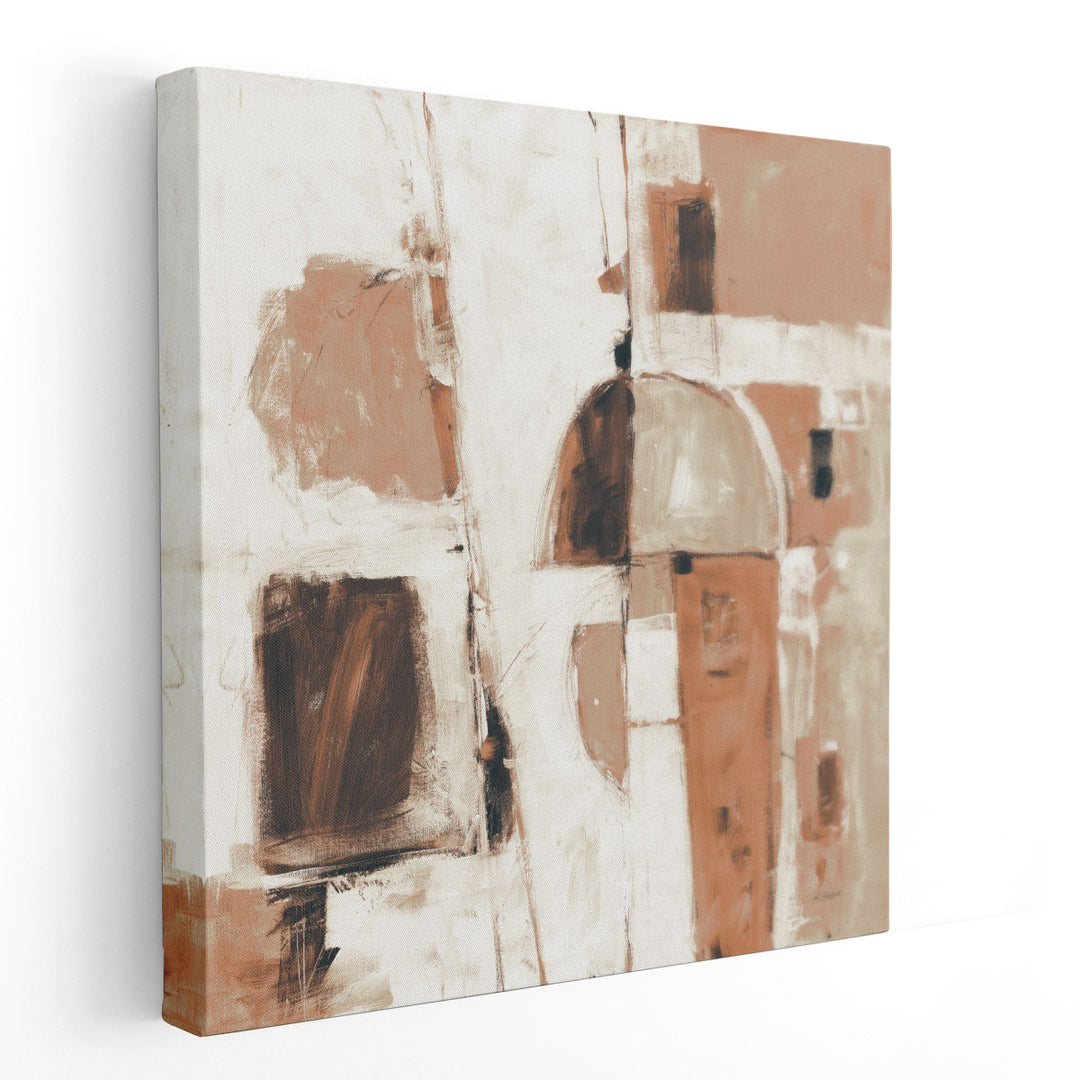 Down To The Street Neutral - Canvas Print Wall Art