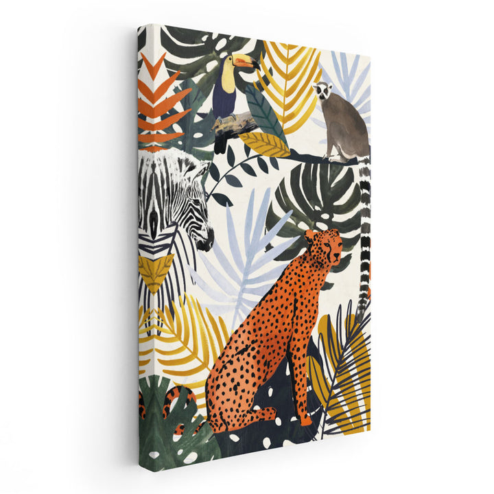 Jungle Jumble I - Canvas Print Wall Art