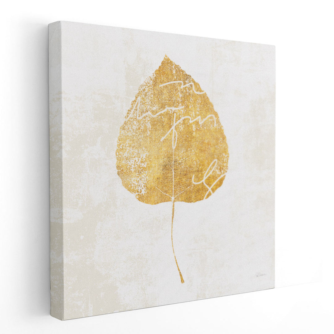 Bronzed Leaf II - Canvas Print Wall Art