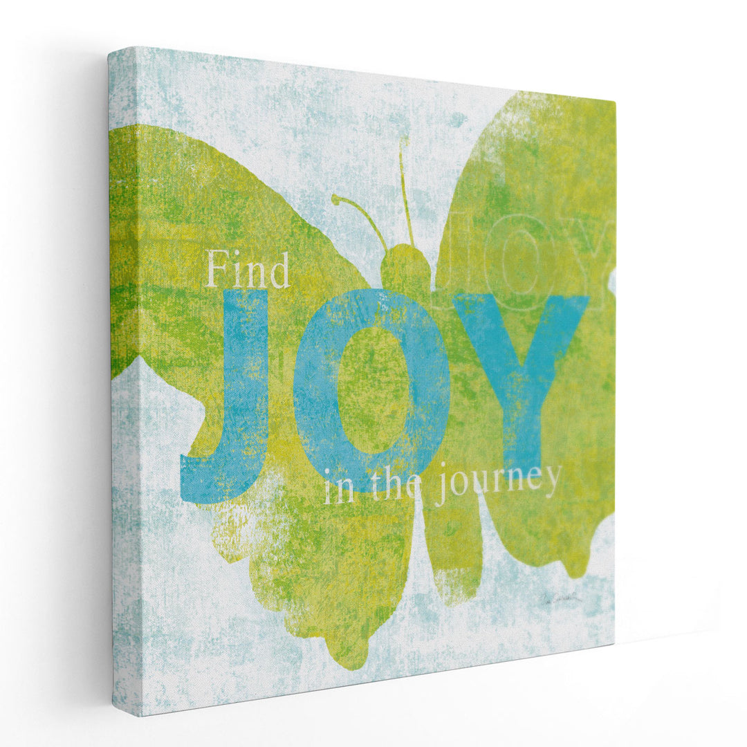 Letterpress Joy - Canvas Print Wall Art