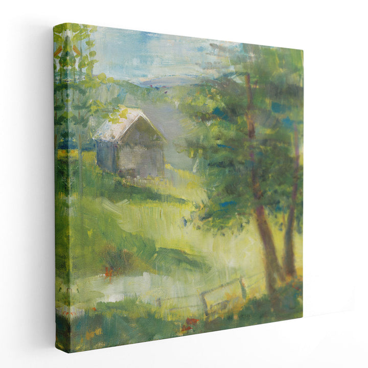 Gray Barn - Canvas Print Wall Art