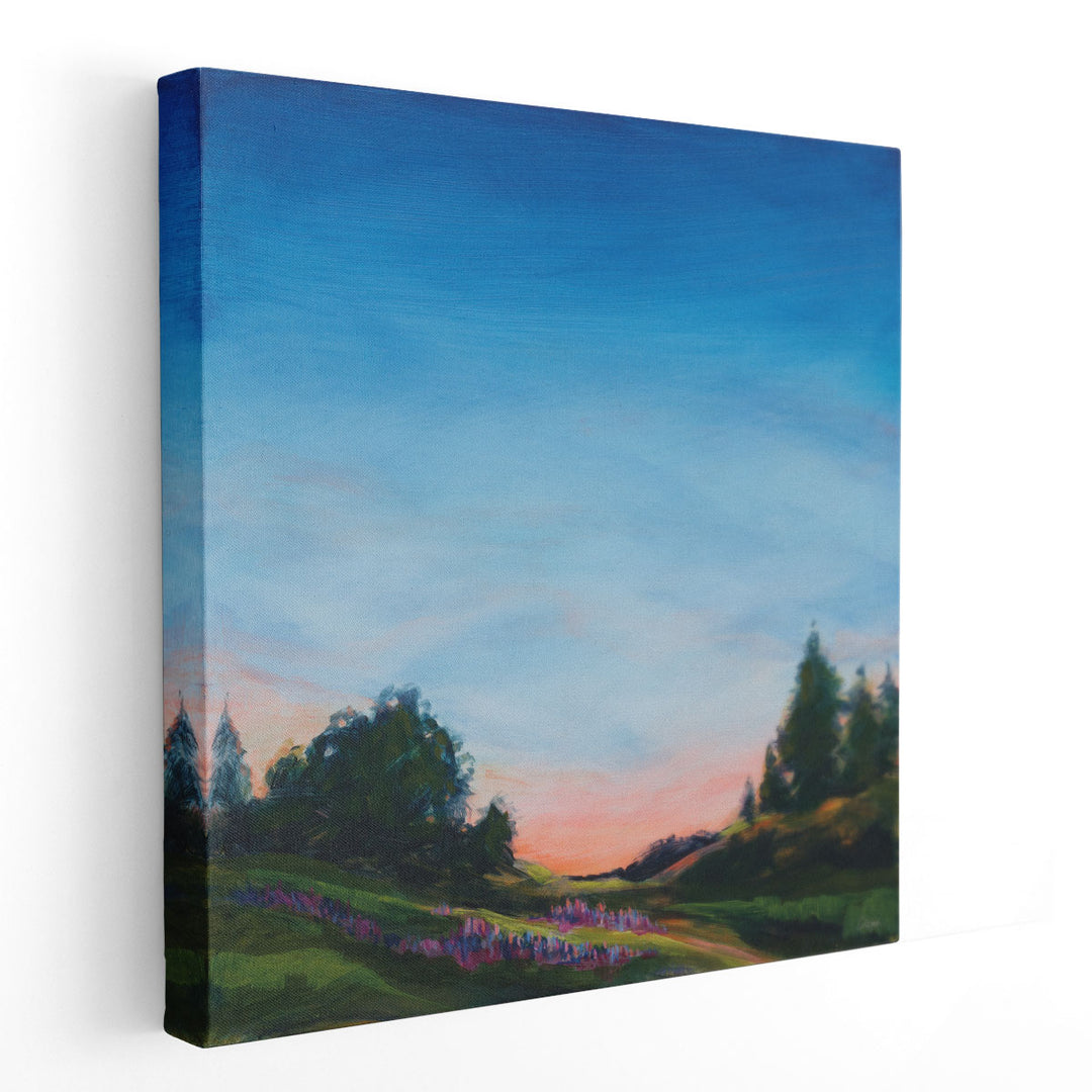 Lupine Evening - Canvas Print Wall Art