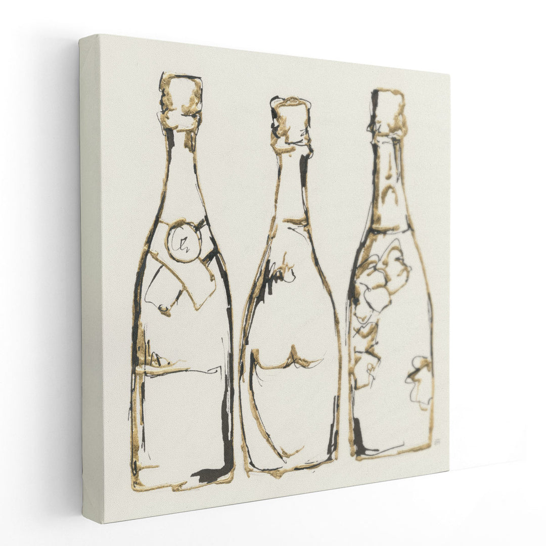 Champagne is Grand III - Canvas Print Wall Art