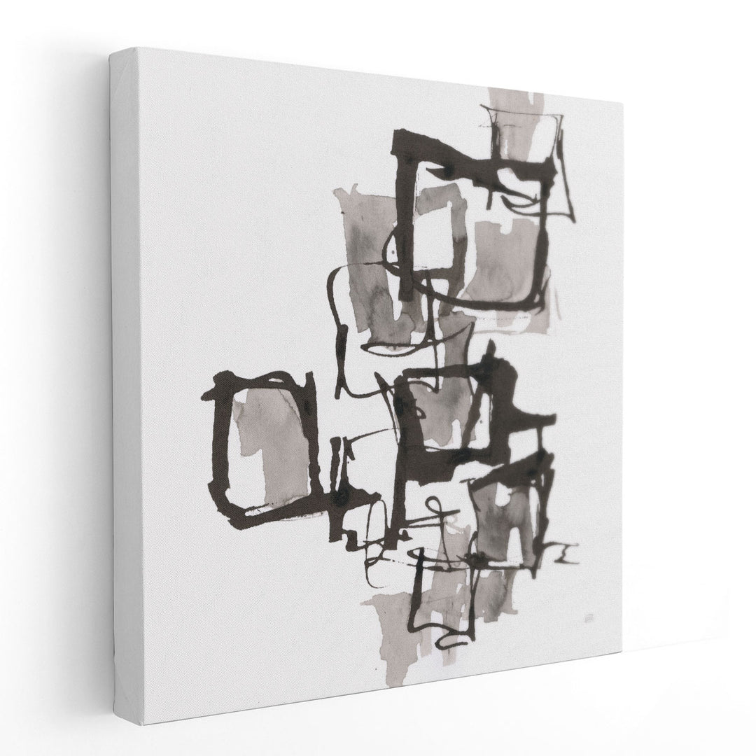 Boxed In I Black and White - Canvas Print Wall Art