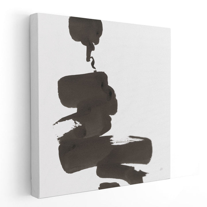 Swash IV Black and White - Canvas Print Wall Art