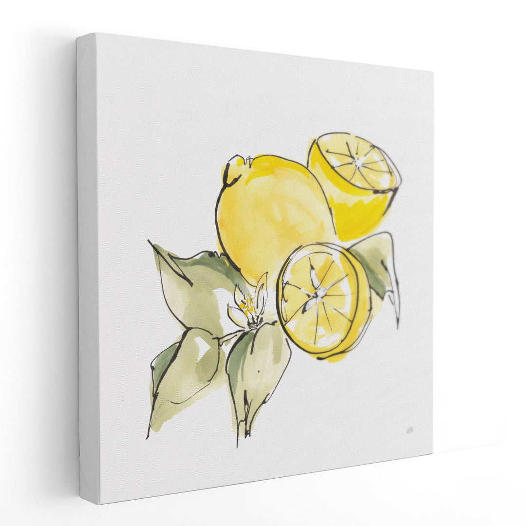 Lemon Still Life I - Canvas Print Wall Art