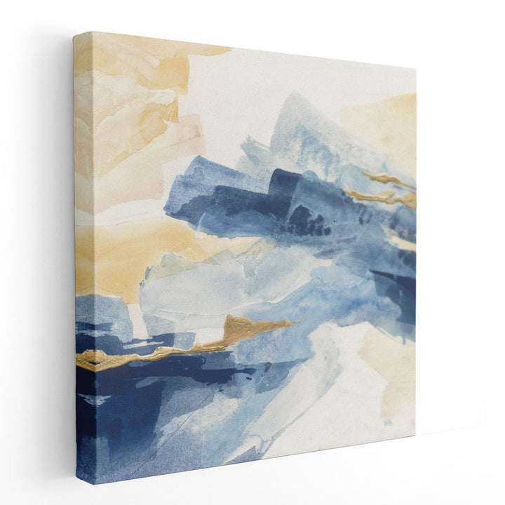 Gilded Indigo I - Canvas Print Wall Art