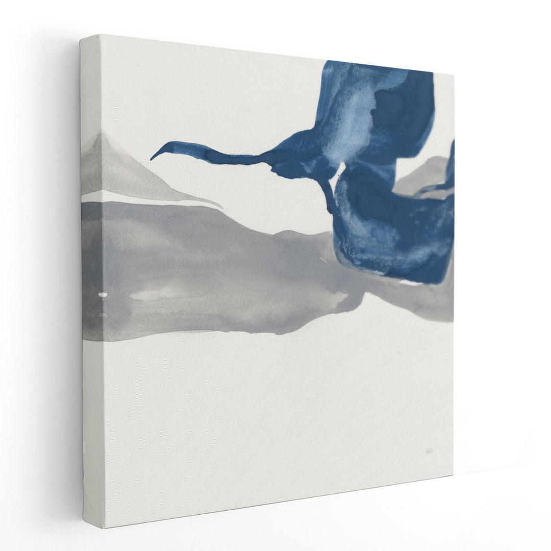 Sapphire and Gray I - Canvas Print Wall Art