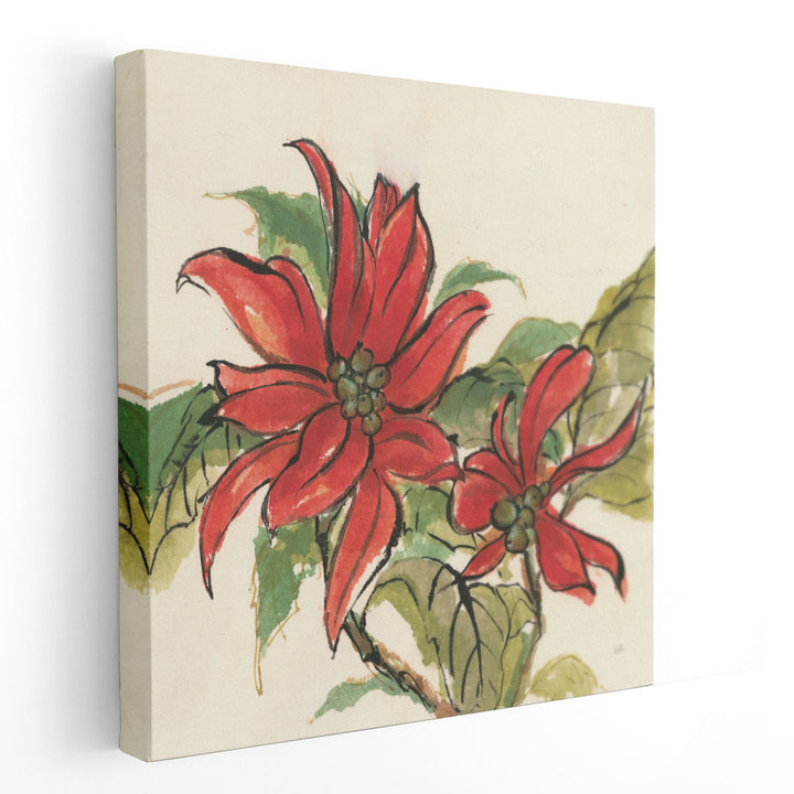 Poinsettia II - Canvas Print Wall Art