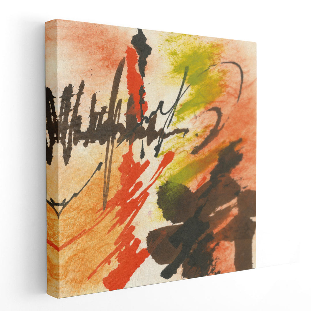 Graffiti Orange II - Canvas Print Wall Art