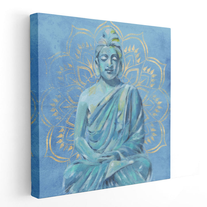 Buddha on Blue II - Canvas Print Wall Art