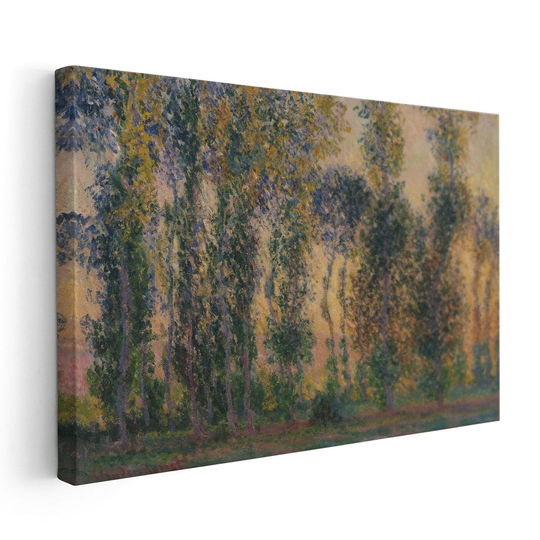 Poplars at Giverny, Sunrise, 1888 - Canvas Print Wall Art