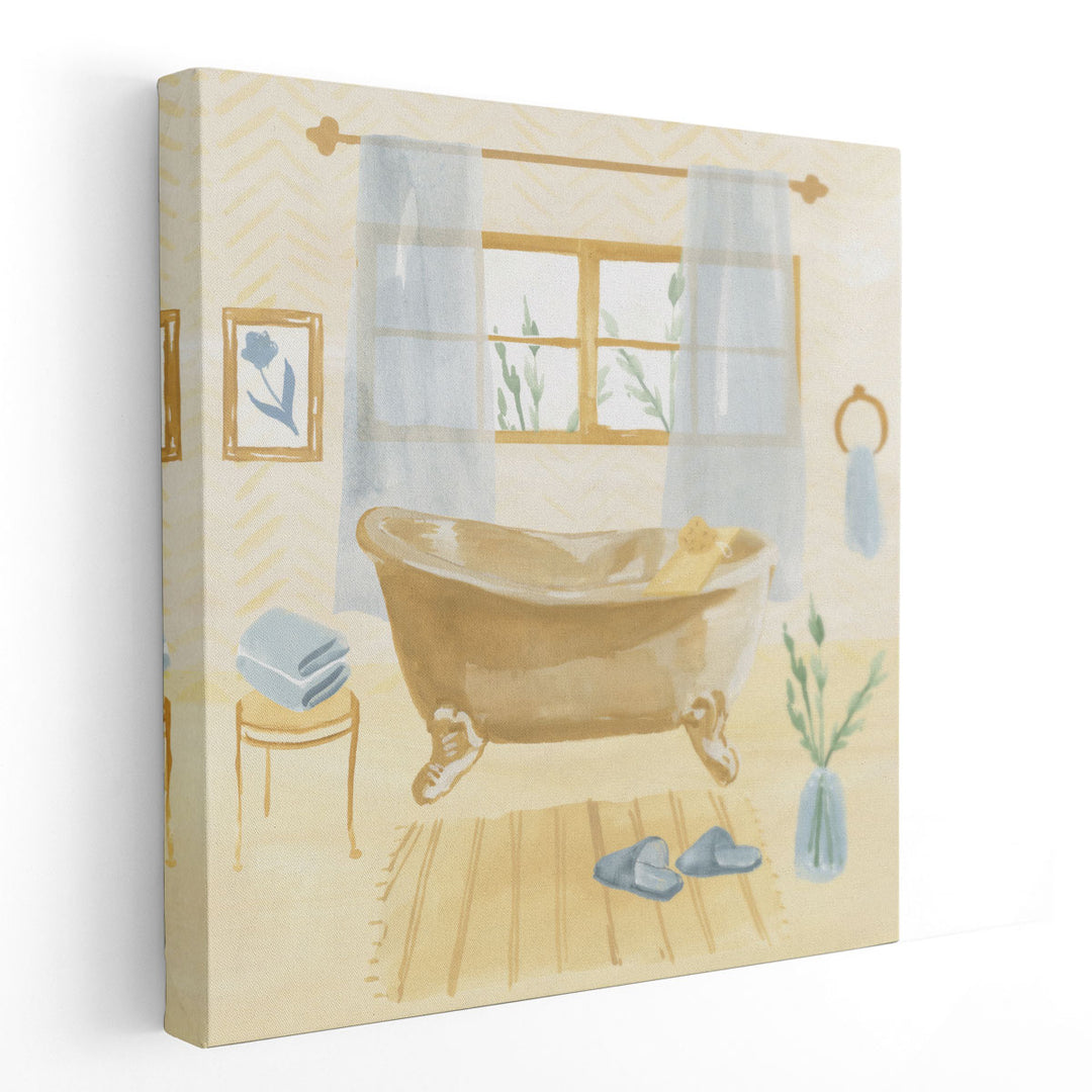 Golden Bath II - Canvas Print Wall Art