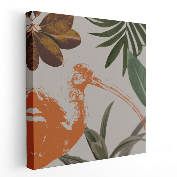 Graphic Tropical Bird VI - Canvas Print Wall Art