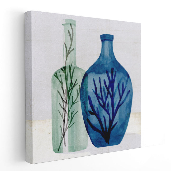 Sea Glass Vase I - Canvas Print Wall Art