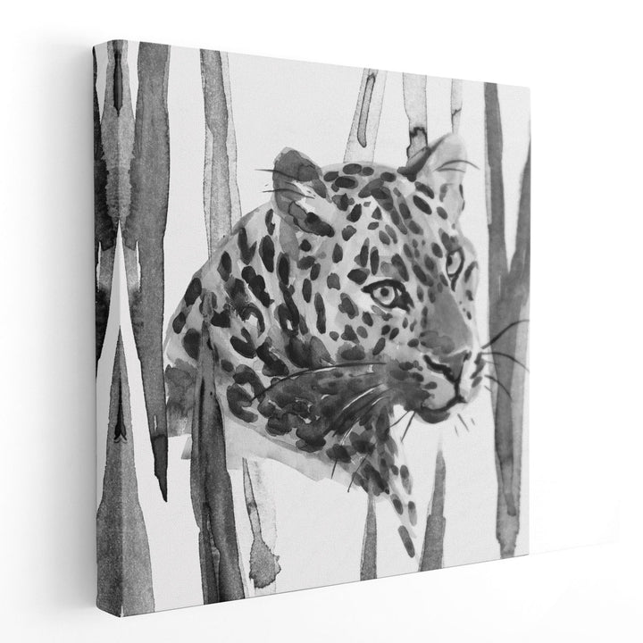 Still Cat II Black and White - Canvas Print Wall Art