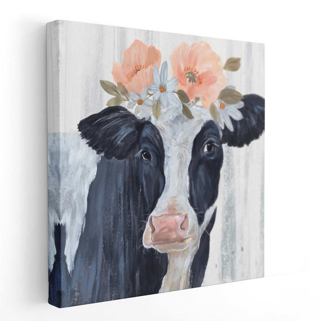 Susie in Flowers I - Canvas Print Wall Art