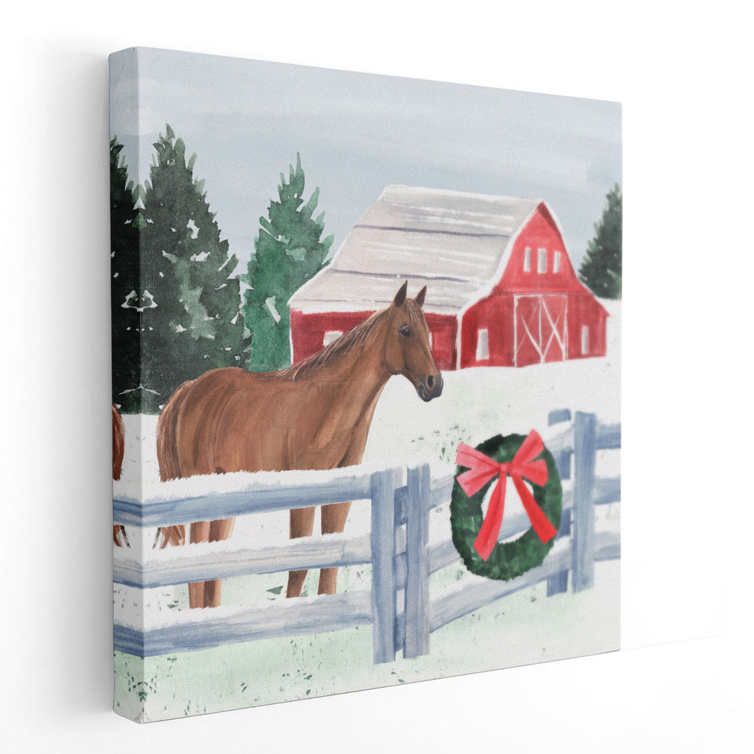 Christmas Farm I - Canvas Print Wall Art