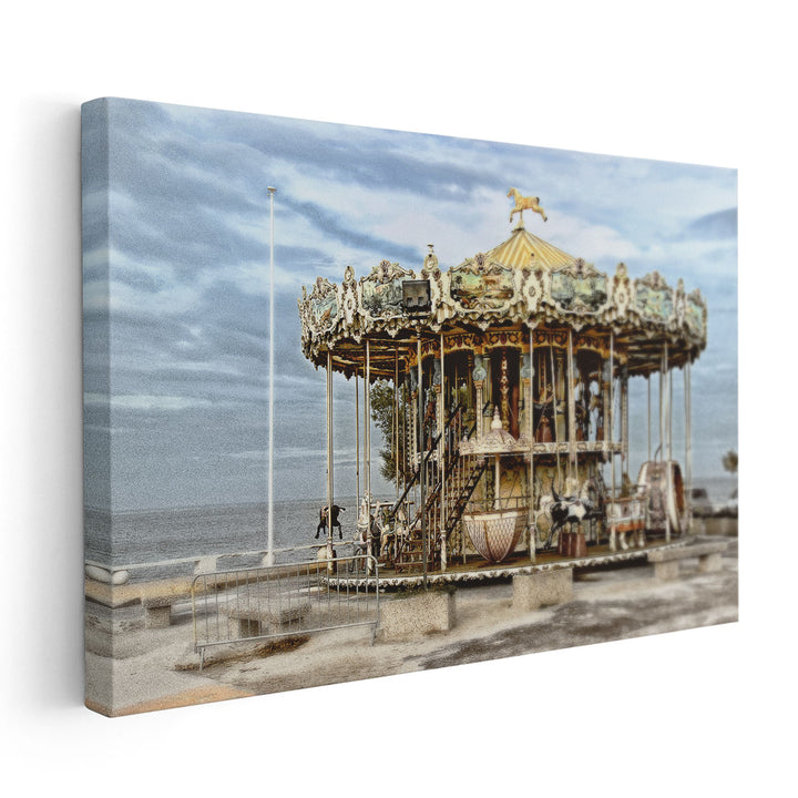 Arcachon Carousel - Canvas Print Wall Art