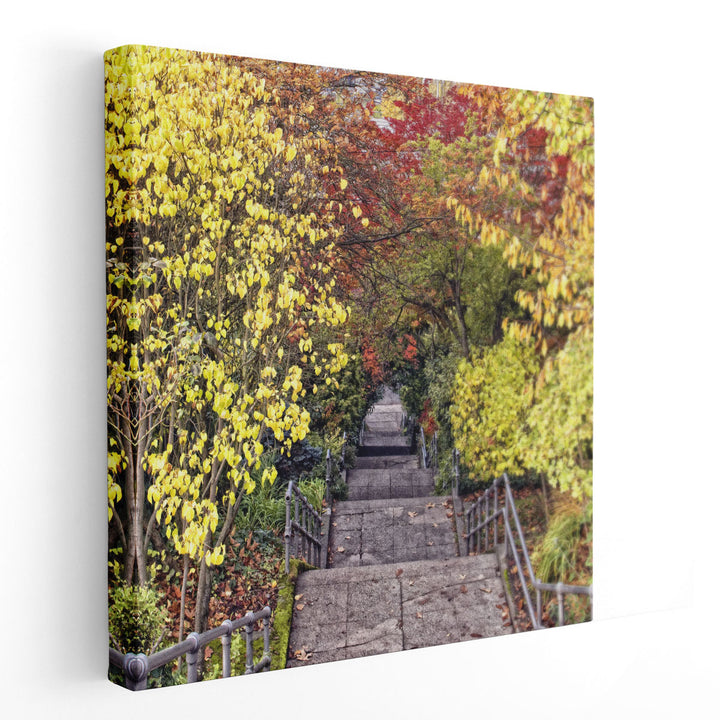 Autumn Tunnel - Canvas Print Wall Art